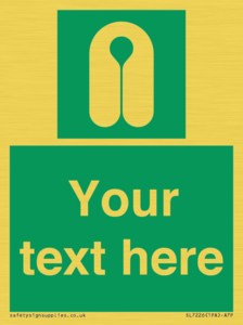 Custom sign safe condition Lifejacket